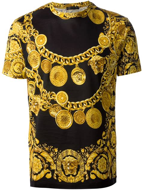 versace yellow color t-shirt|buy Versace t shirts online.